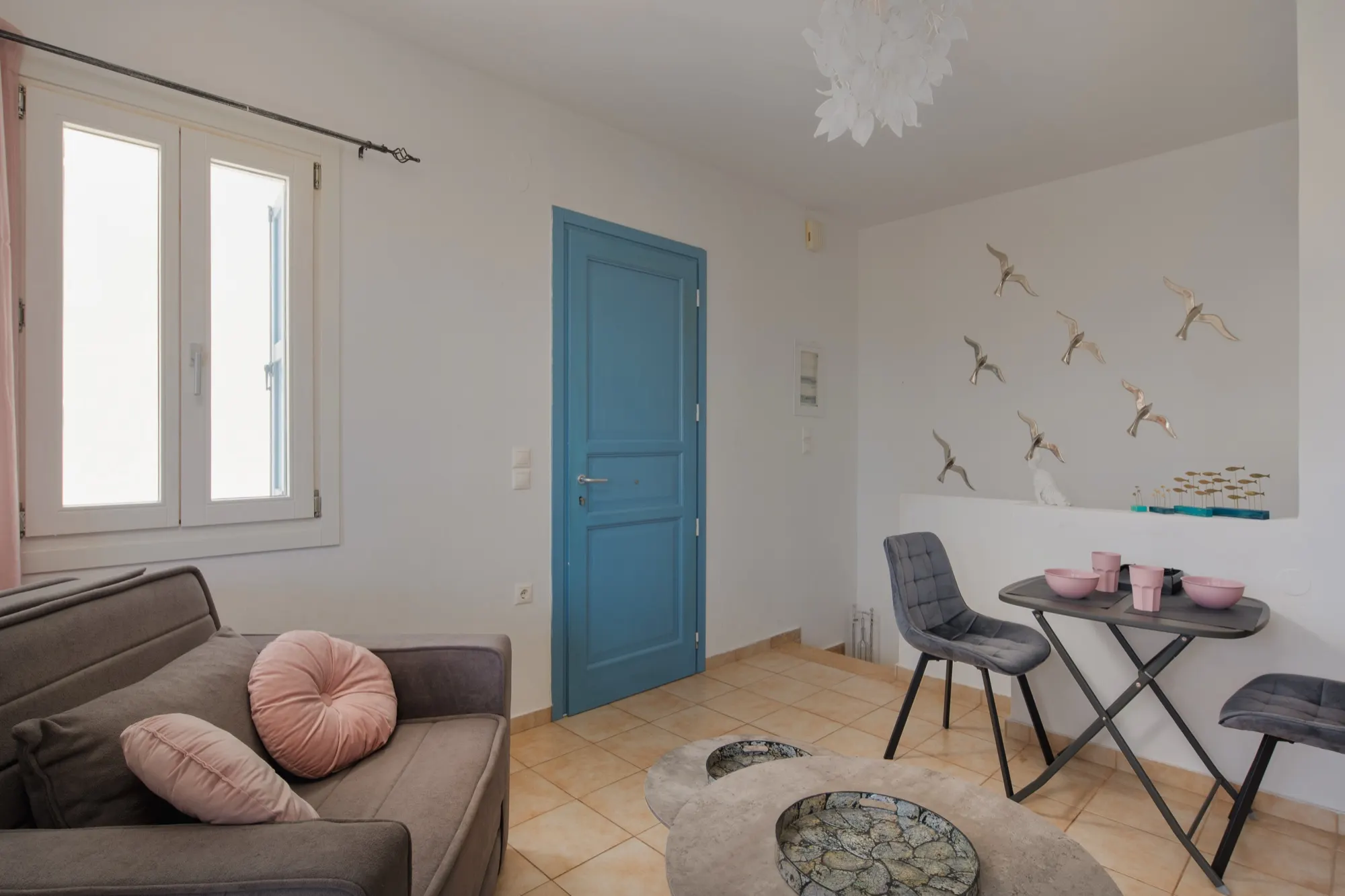 Sitting room, Fonte Apartments Sea View House, Livadi, Serifos